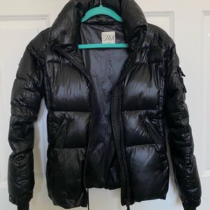Kid’s Black SAM Puffer Jacket, Girls, Size 14